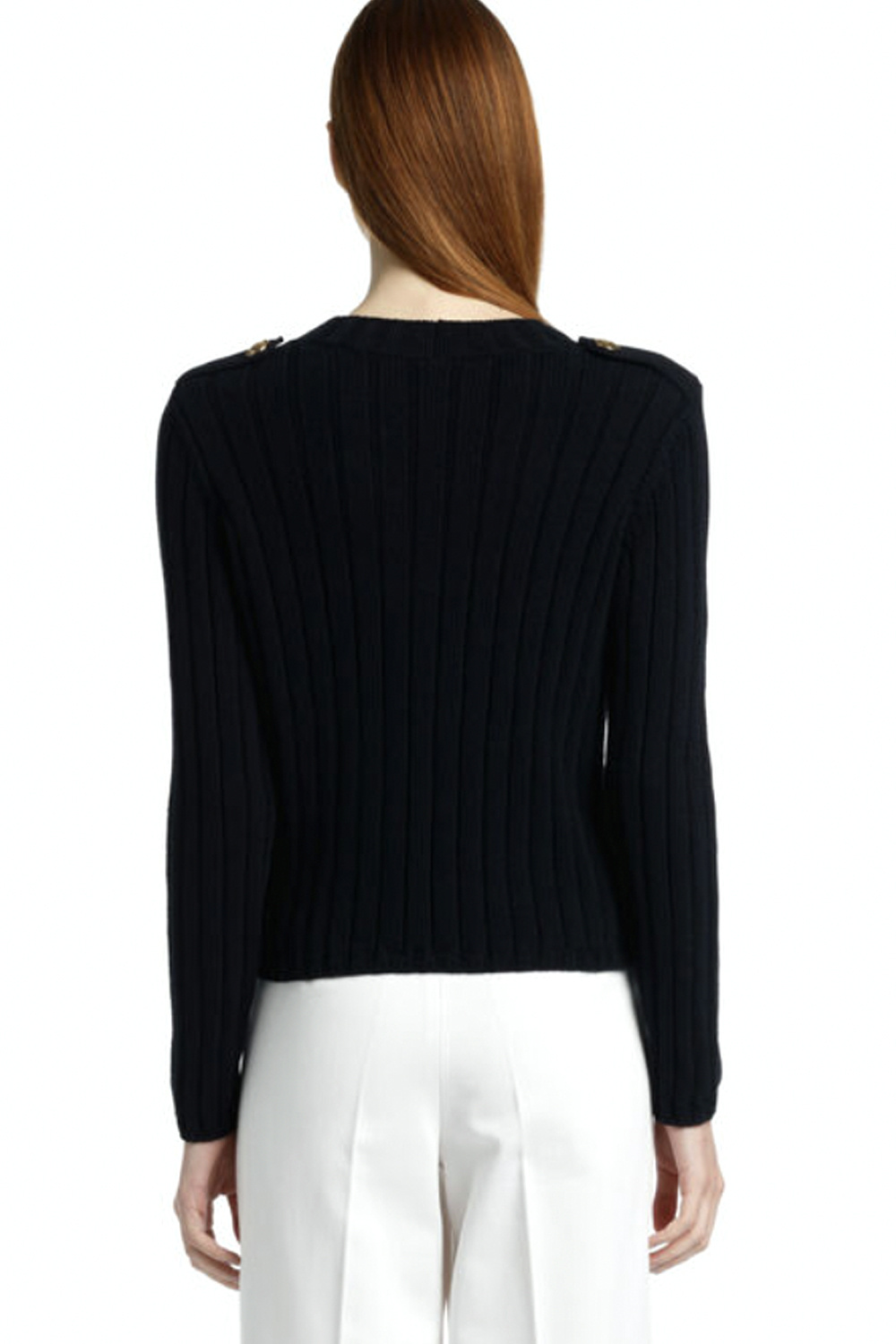 LUISA SPAGNOLI Luisa Spagnoli Carnagione trui met V hals Navy BLAUW