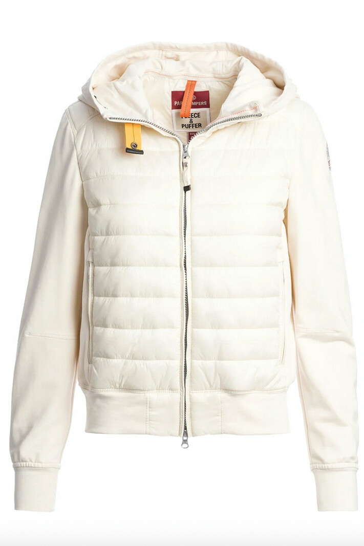 PARAJUMPERS Parajumpers  Caelie Hybride sweater jacket Moonbeam / room WIT