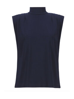 JOSEPH RIBKOFF Joseph Ribkoff top gold buttons dark BLUE
