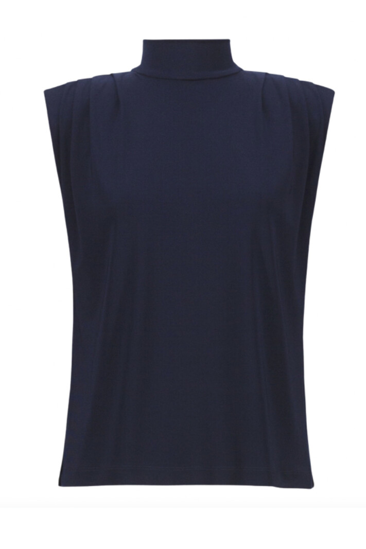 JOSEPH RIBKOFF Joseph Ribkoff top gold buttons dark BLUE