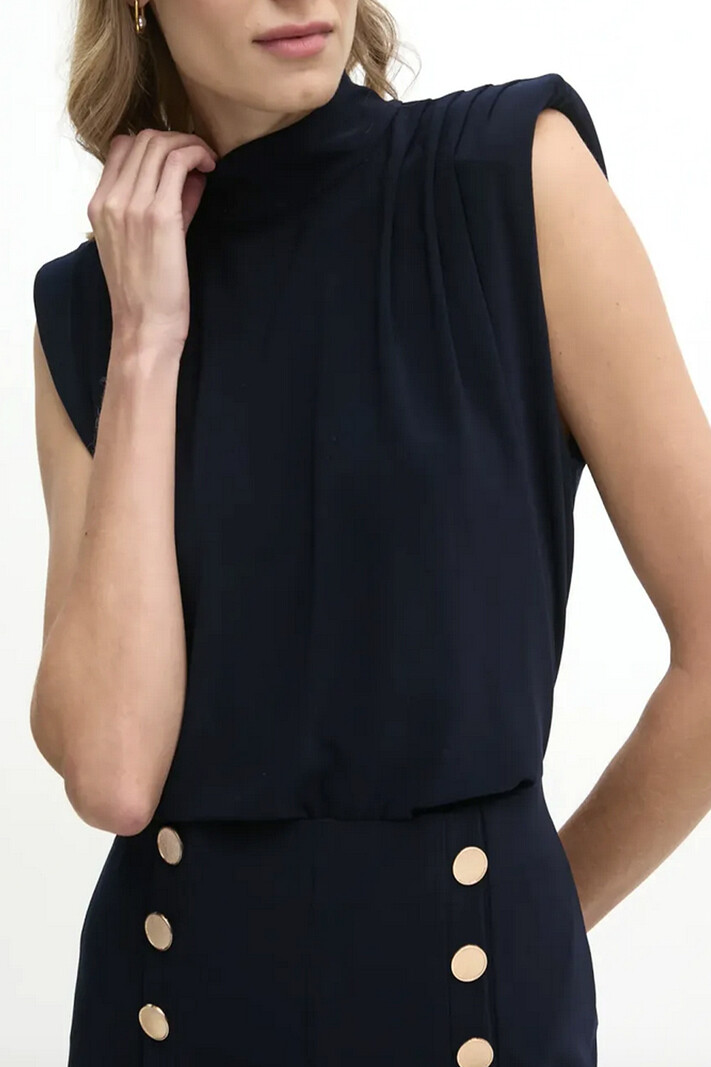 JOSEPH RIBKOFF Joseph Ribkoff top gouden knopen donker BLAUW