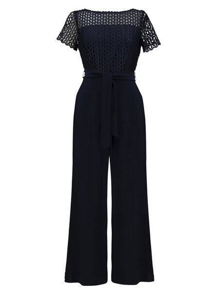 JOSEPH RIBKOFF Joseph Ribkoff jumpsuit with work in top dark BLUE