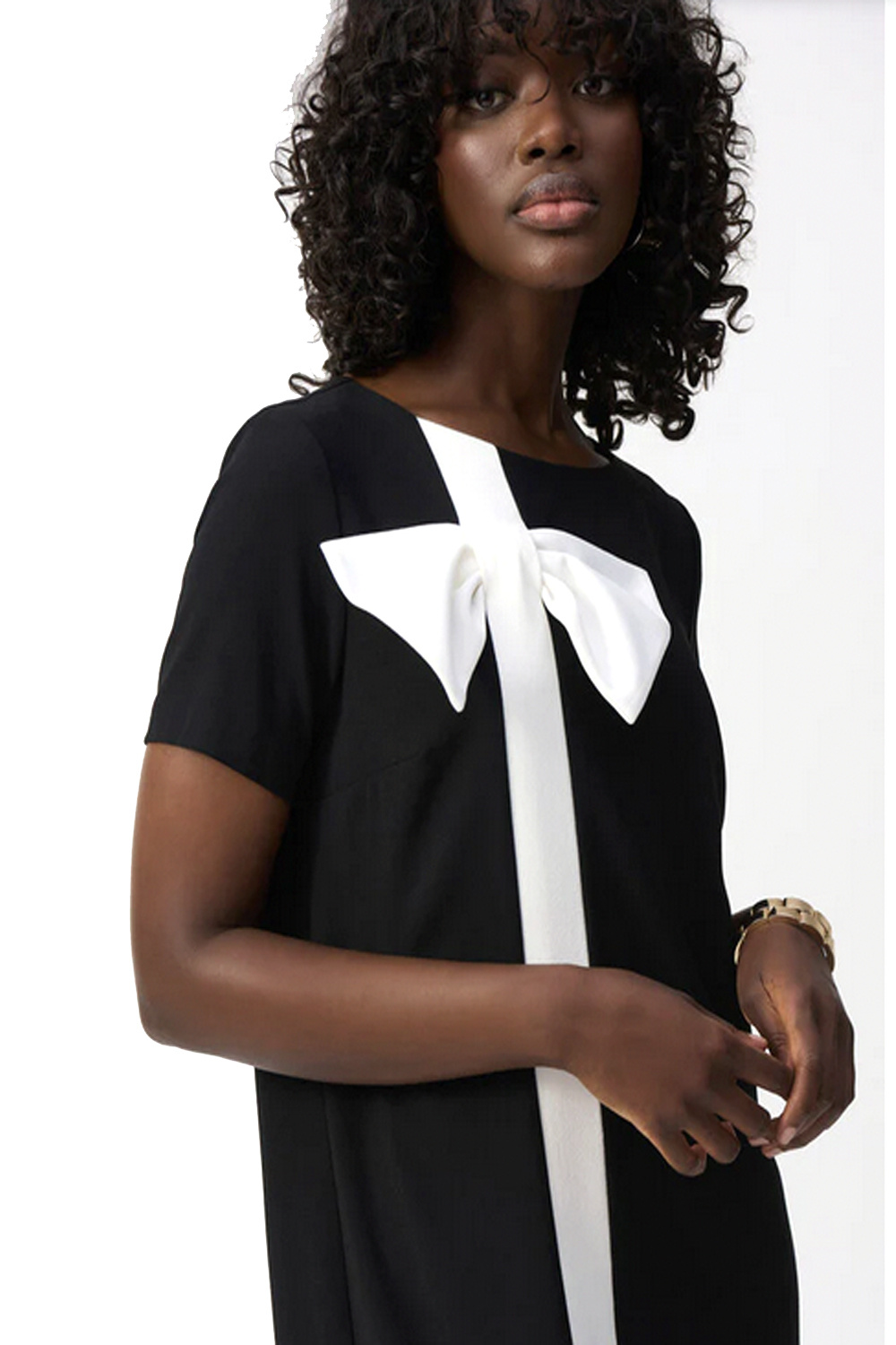 JOSEPH RIBKOFF Joseph Ribkoff jurk met strik ZWART