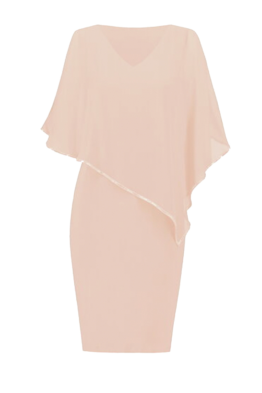 JOSEPH RIBKOFF Joseph Ribkoff jurk met glitter rand poeder ROZE