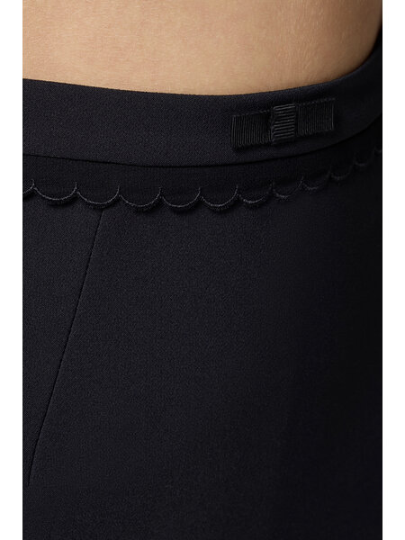ELISABETTA FRANCHI Elisabetta Franchi kokerrok met gedetailleerd randje in taille ZWART