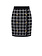 ELISABETTA FRANCHI Elisabetta Franchi skirt with logo and gold buttons BLACK