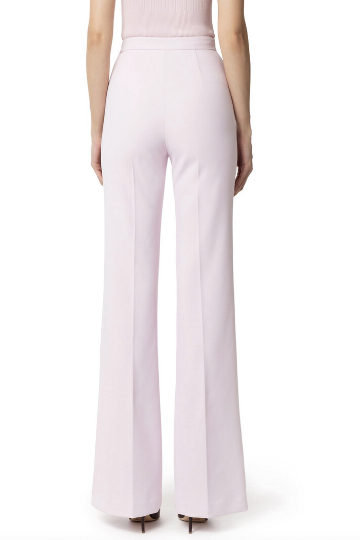 ELISABETTA FRANCHI Elisabetta Franchi flaired pantalon met slotje Quarzo / Lila ROZE