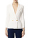 ELISABETTA FRANCHI Elisabetta Franchi knitted vest / blazer met strikjes WIT