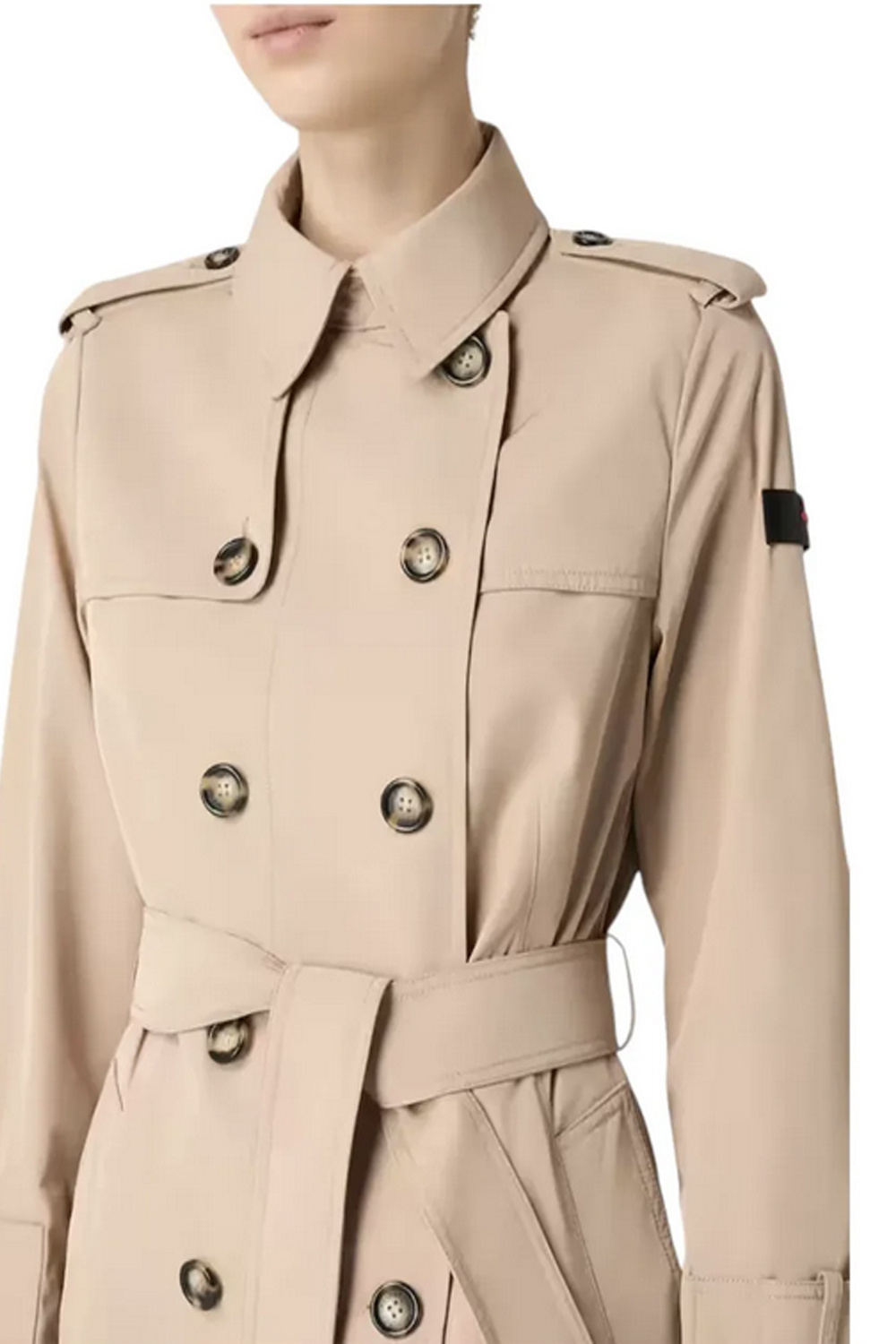 PEUTEREY Peuterey trenchcoat lang met riem BEIGE
