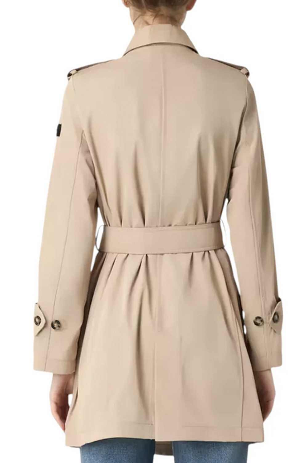 PEUTEREY Peuterey trenchcoat lang met riem BEIGE