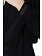 ELISABETTA FRANCHI Elisabetta Franchi body blouse met v-hals en strik, logoletters mouw detail ZWART