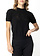 TWINSET Twinset knitted t-shirt with logo embroidered inside BLACK