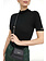 TWINSET Twinset knit top with turtleneck and logo BLACK