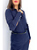 PATRIZIA PEPE Patrizia Pepe blouse long sleeve with silver detail on sleeve navy BLUE