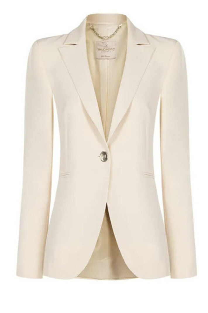 RINASCIMENTO RC colbertjas / blazer met knoop goud BEIGE