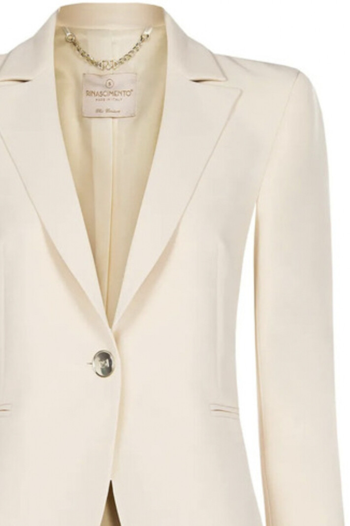 RINASCIMENTO RC colbertjas / blazer met knoop goud BEIGE