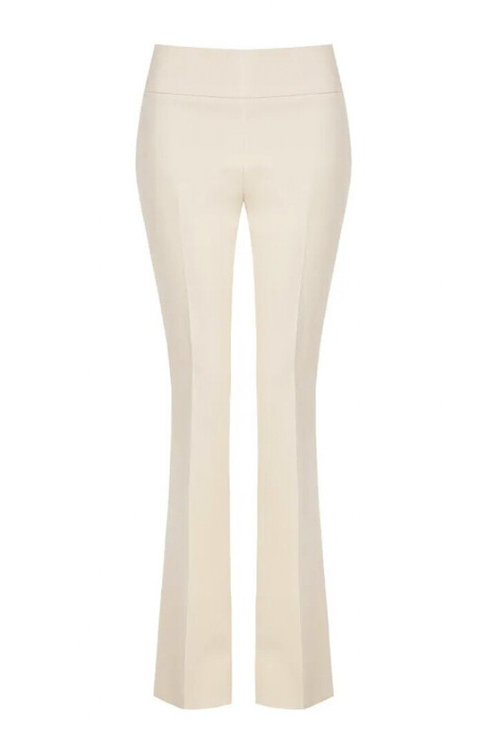 RINASCIMENTO RC flaired broek met rits zijkant BEIGE