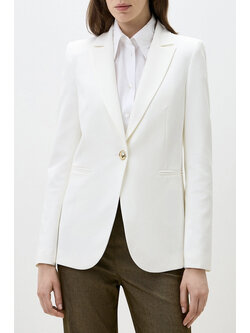 RINASCIMENTO RC blazer jacket with button gold WHITE