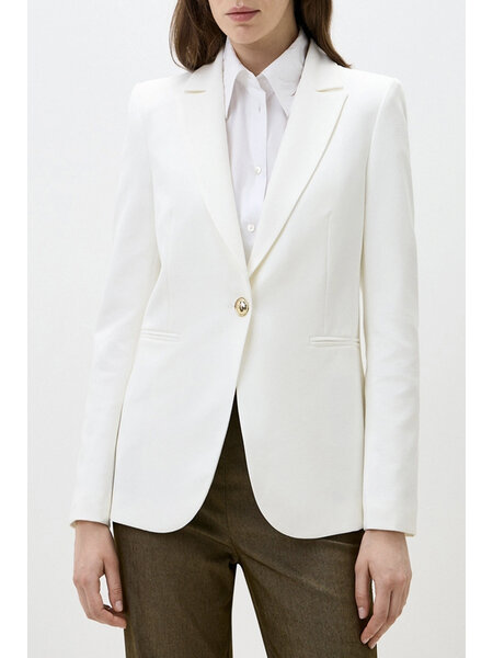 DRESSCODE STYLES RC blazer jacket with button gold WHITE