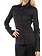 PATRIZIA PEPE Patrizia Pepe cotton stretch blouse with silver fly logo on cuff BLACK CC0356A01