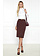 ELISABETTA FRANCHI Elisabetta Franchi kokerrok met goud detail Merlot / BORDEAU ROOD