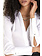PATRIZIA PEPE Patrizia Pepe cotton stretch blouse with silver fly logo on cuff  WHITE