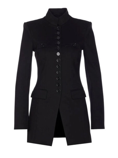PATRIZIA PEPE Patrizia Pepe military jacket/blazer with many buttons on the front BLACK