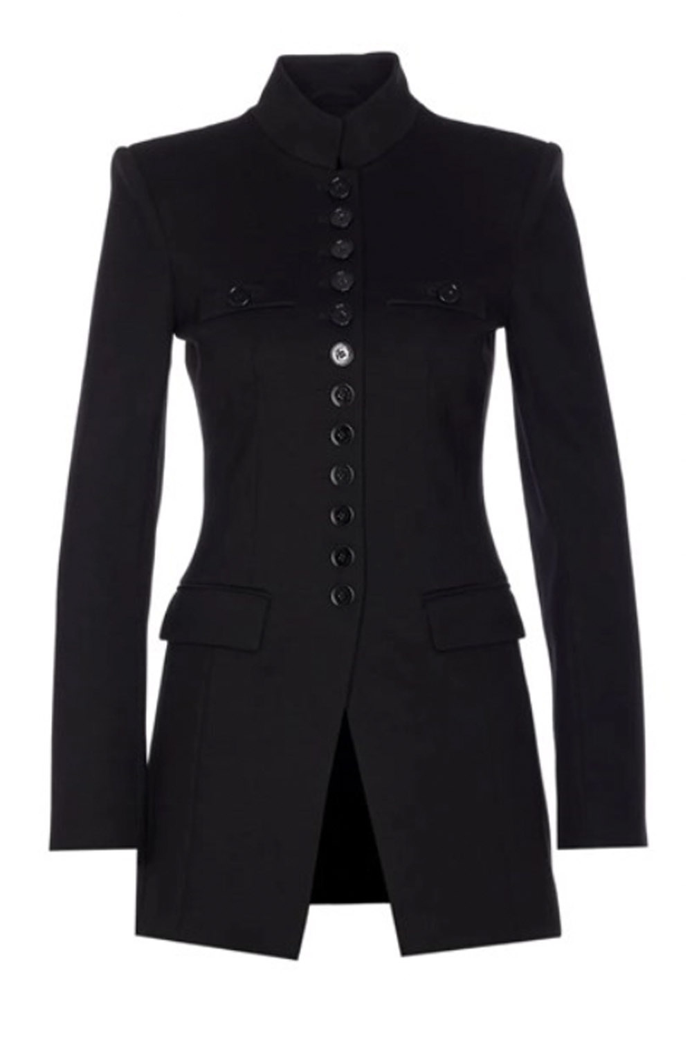 PATRIZIA PEPE Patrizia Pepe military jacket/blazer with many buttons on the front BLACK