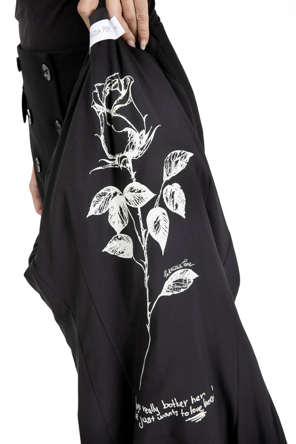 PATRIZIA PEPE Patrizia Pepe military jacket/blazer with many buttons on the front BLACK