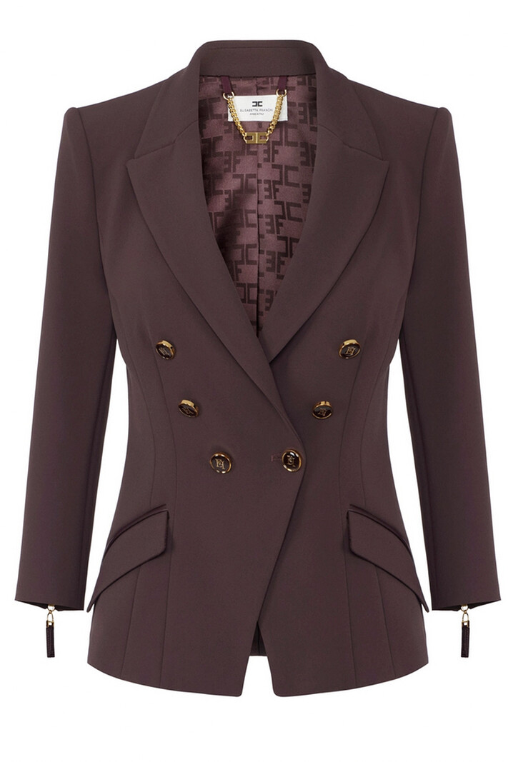 ELISABETTA FRANCHI Elisabetta Franchi colbert / blazer dubbele knopen Merlot / Bordeau ROOD