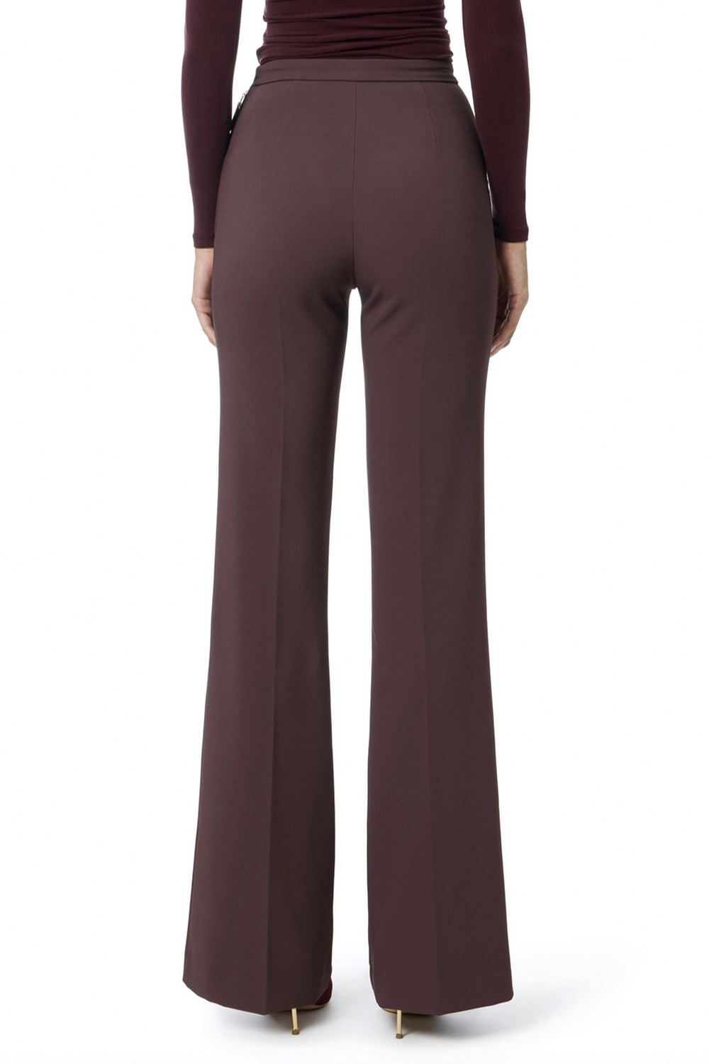 ELISABETTA FRANCHI Elisabetta Franchi flared trousers Merlot / Bordeaux Red