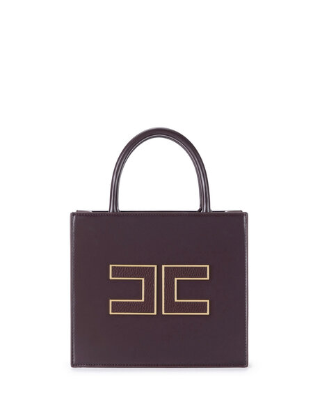 ELISABETTA FRANCHI Elisabetta Franchi small handbag with logo Merlot / Bordeaux RED