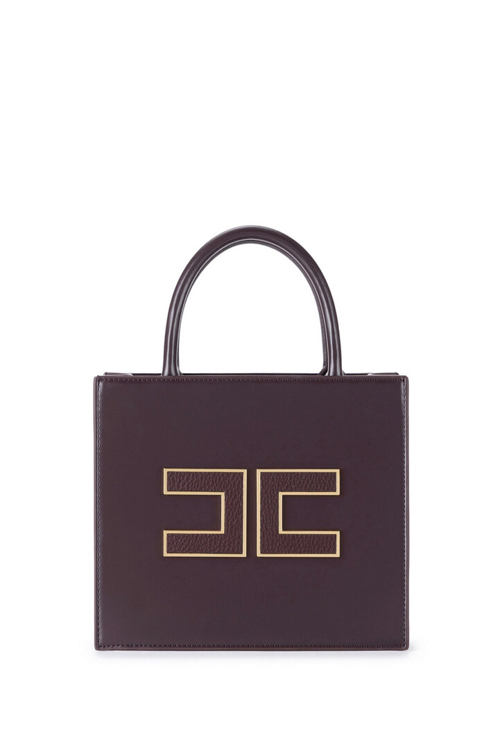 ELISABETTA FRANCHI Elisabetta Franchi small handbag with logo Merlot / Bordeaux RED