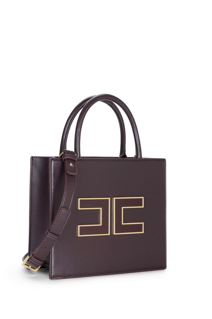 ELISABETTA FRANCHI Elisabetta Franchi small handbag with logo Merlot / Bordeaux RED
