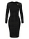 ELISABETTA FRANCHI Elisabetta Franchi draped dress BLACK