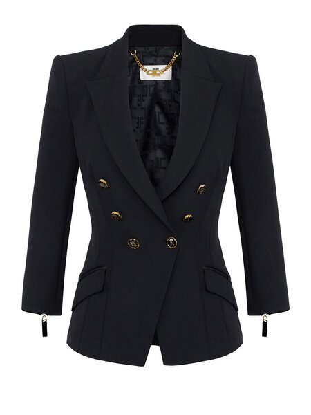 ELISABETTA FRANCHI Elisabetta Franchi colbert / blazer dubbele knopen Nero / ZWART