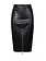 ELISABETTA FRANCHI Elisabetta Franchi pencil skirt with crocodile print BLACK