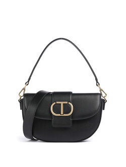 TWINSET Twinset bag rond met gouden logo ZWART