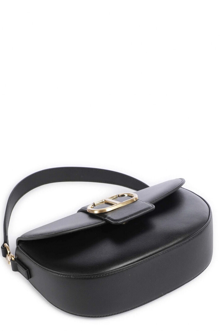 TWINSET Twinset bag rond met gouden logo ZWART