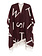TWINSET Twinset poncho met logo letters winetas / BORDEAUX ROOD