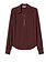 TWINSET Twinset blouse met v hals en t ketting winetas / BORDEAUXROOD