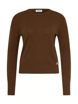 PATRIZIA PEPE Patrizia Pepe cashmere jumper with logo BROWN