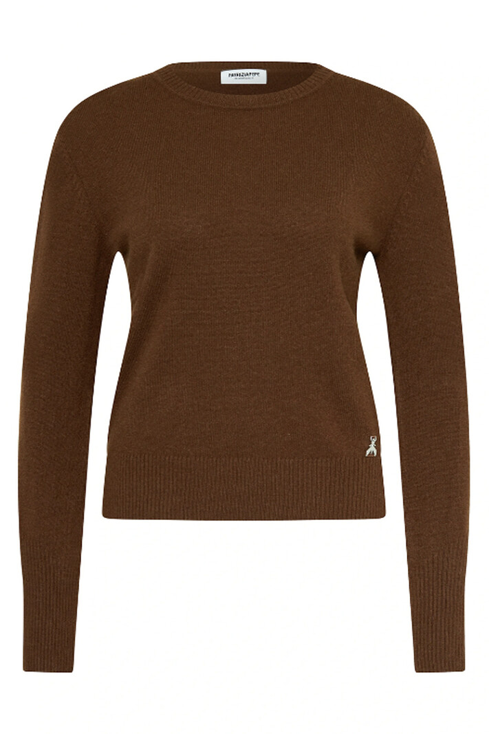 PATRIZIA PEPE Patrizia Pepe cashmere jumper with logo BROWN