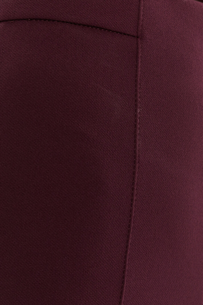 RINASCIMENTO Rinascimento flaired pantalon met elastiek band in taille  BORDEAUX ROOD