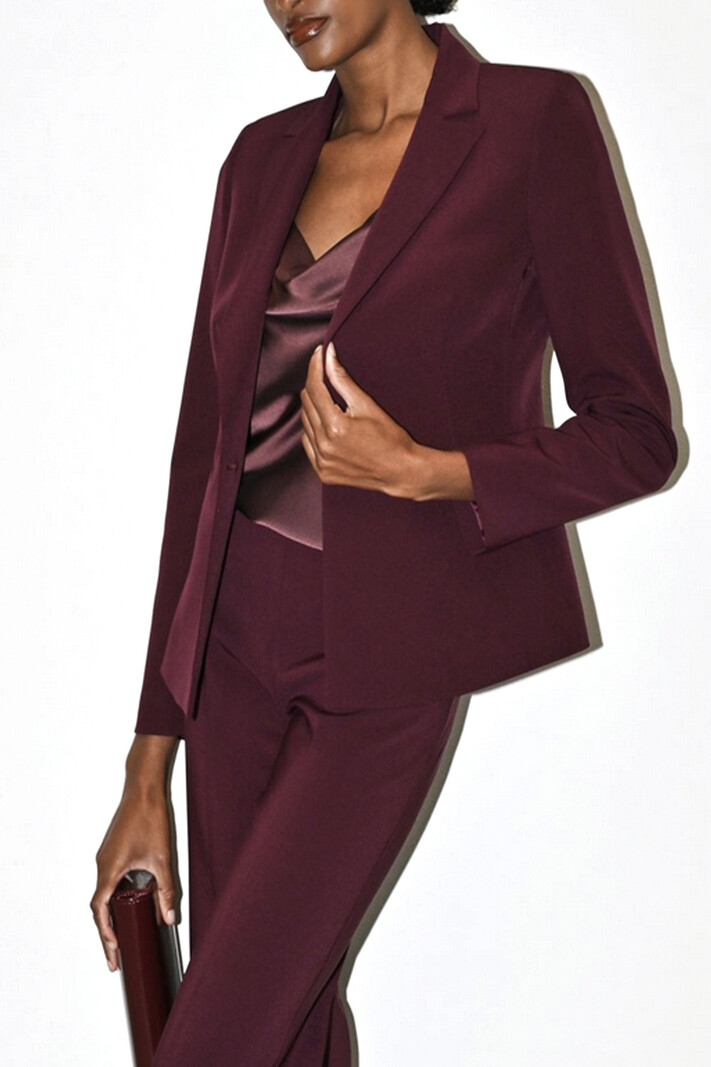 RINASCIMENTO Rinascimento blazer jas / colbert met een knoop in taille BORDEAUX ROOD