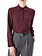 RINASCIMENTO Rinascimento blouse met in dezelfde stof knopen BORDEAUX ROOD