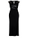 RINASCIMENTO Rinascimento dress with slit and lace top with sequins BLACK