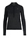 PATRIZIA PEPE Patrizia pepe glitter polo shirt met logo in zwarte strass steentjes ZWART