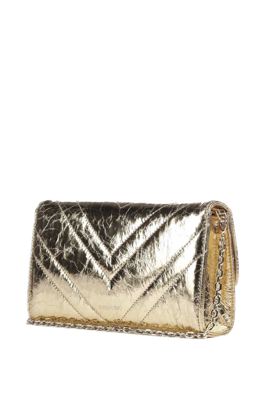 PATRIZIA PEPE Patrizia Pepe bag with gold chain and diamond fly GOLD