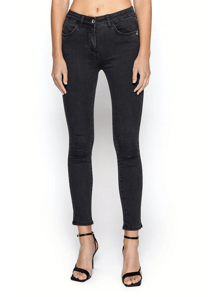 PATRIZIA PEPE Patrizia pepe jeans / denim stech met logo GRIJS / ZWART